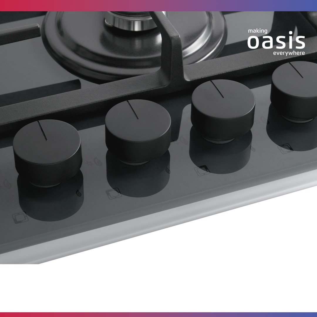 Газовая варочная поверхность Oasis P-BSG серый