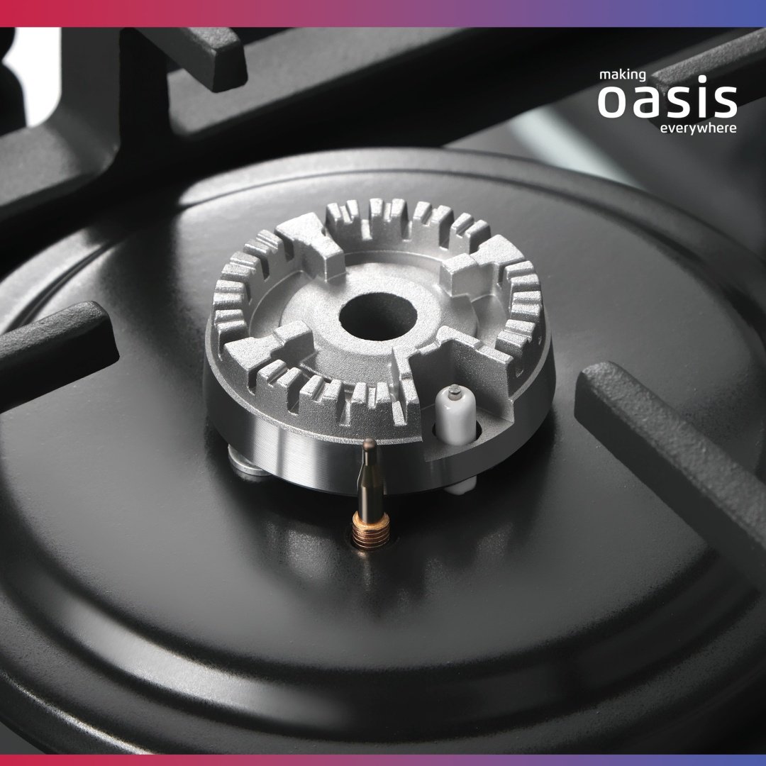 Газовая варочная поверхность Oasis P-BSG серый