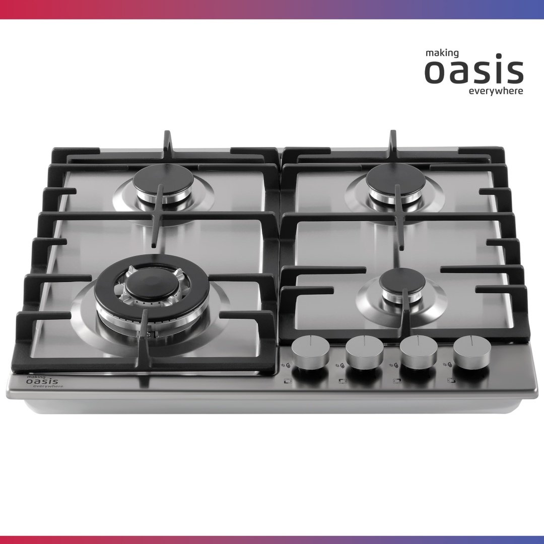 Газовая варочная поверхность Oasis P-MSR стальной