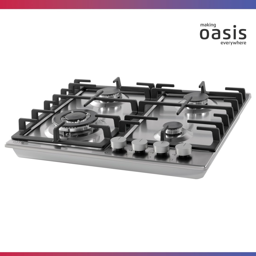 Газовая варочная поверхность Oasis P-MSR стальной