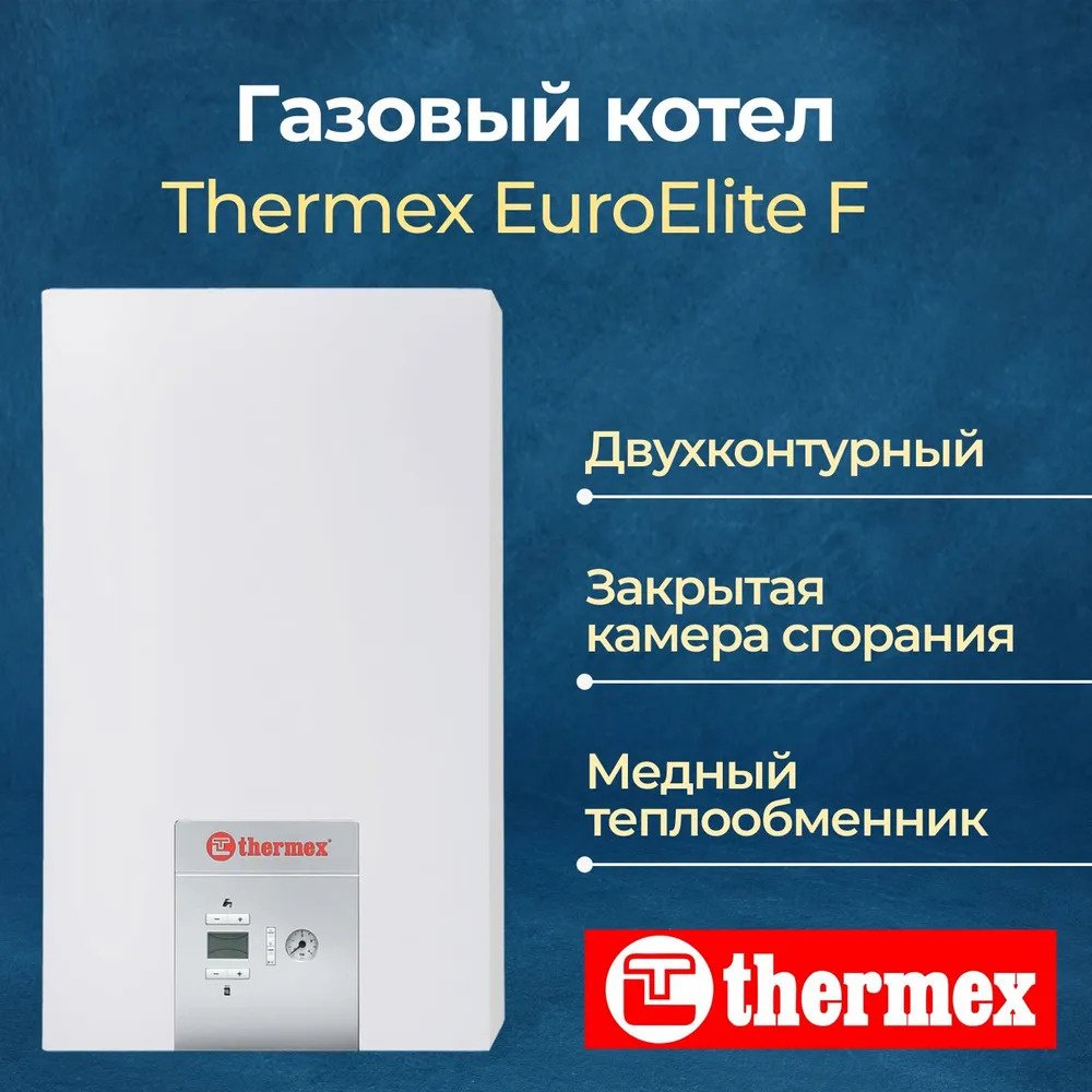 Газовый котел Thermex EuroElite F24 с дымоходом купить,NaN