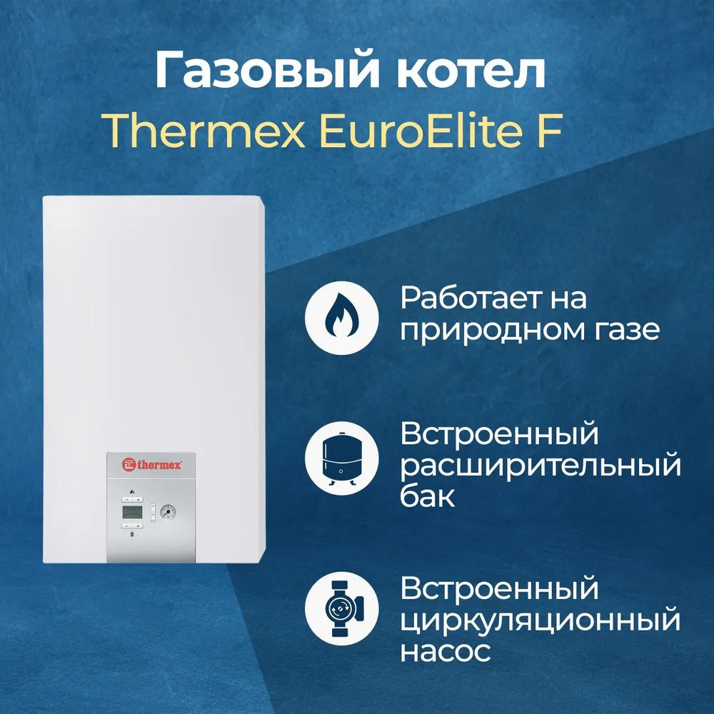 Газовый котел Thermex EuroElite F24 с дымоходом купить,NaN