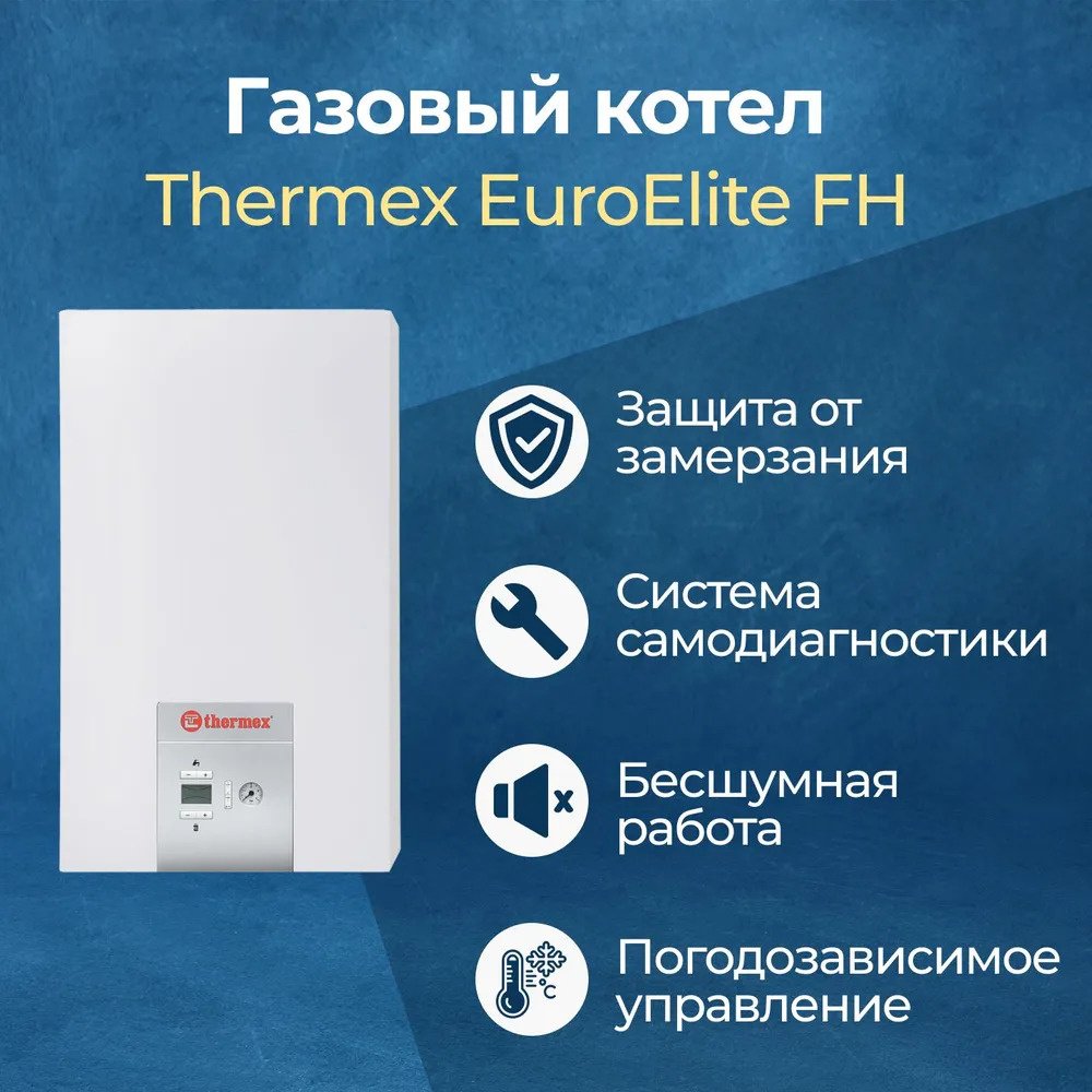 Газовый котел Thermex EuroElite F24 с дымоходом купить,NaN