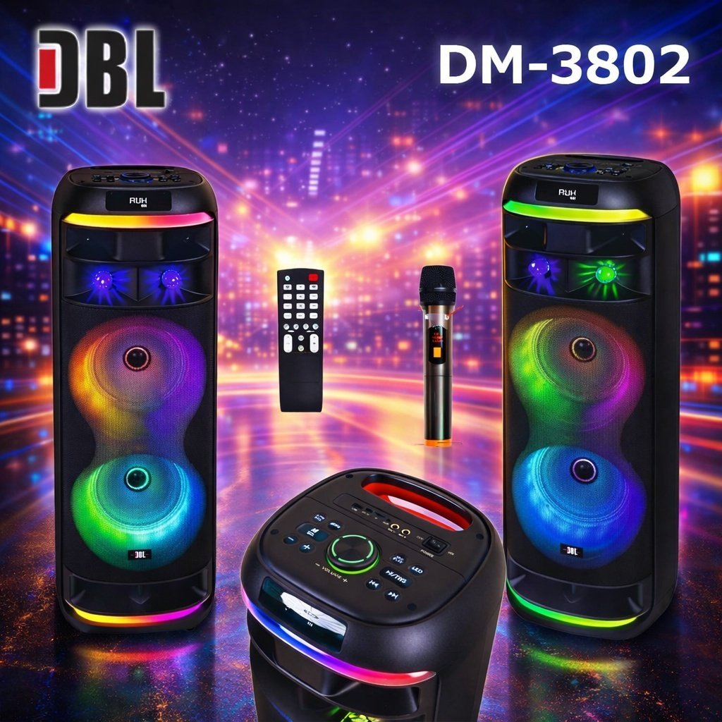 Портативная колонка DBL DM-3802 черный купить,NaN