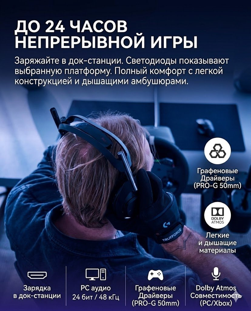 Наушники Logitech Astro A50 X черный - ForteMarket Наушники Logitech Astro A50 X черный купить,281510