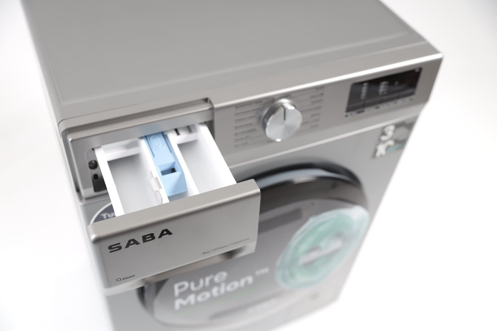 Стиральная машина SABA WS812IS silver 8 кг серебристый купить,NaN