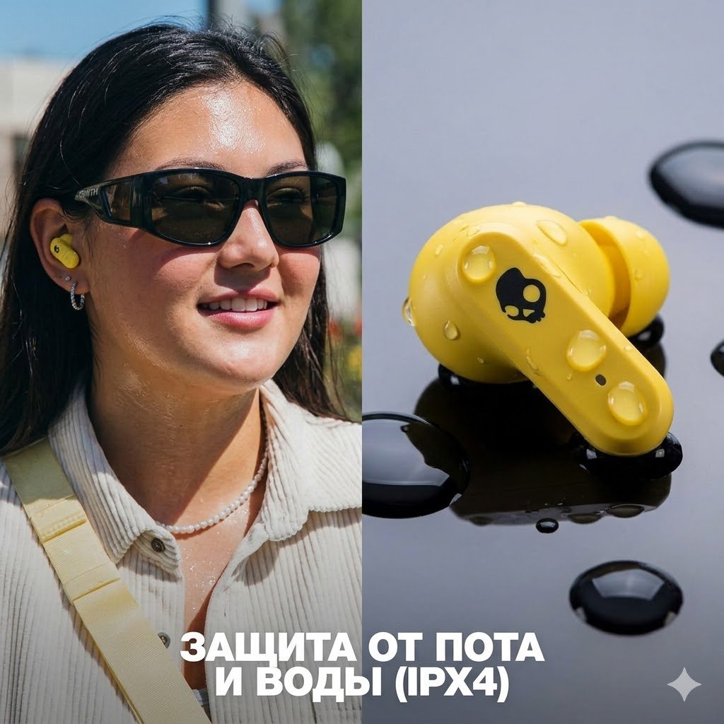 Наушники Skullcandy Dime Evo X желтый купить,47875