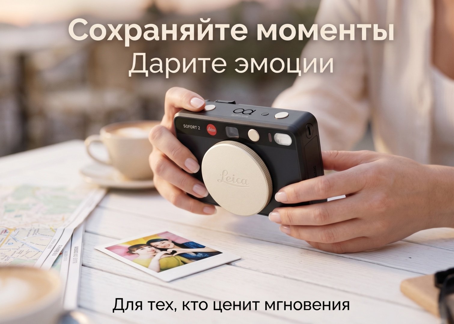 Фотокамера моментальной печати Leica SOFORT 2 100 Years of Leica Limited Edition черный