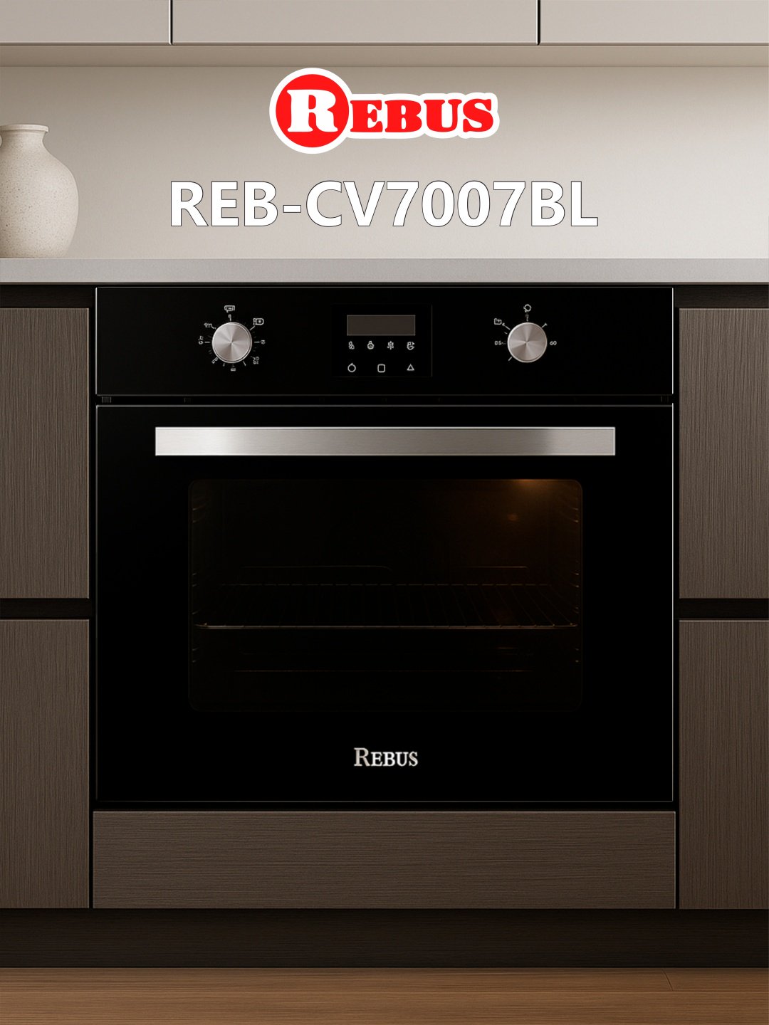 Духовой шкаф Rebus CV7007BL черный купить,NaN