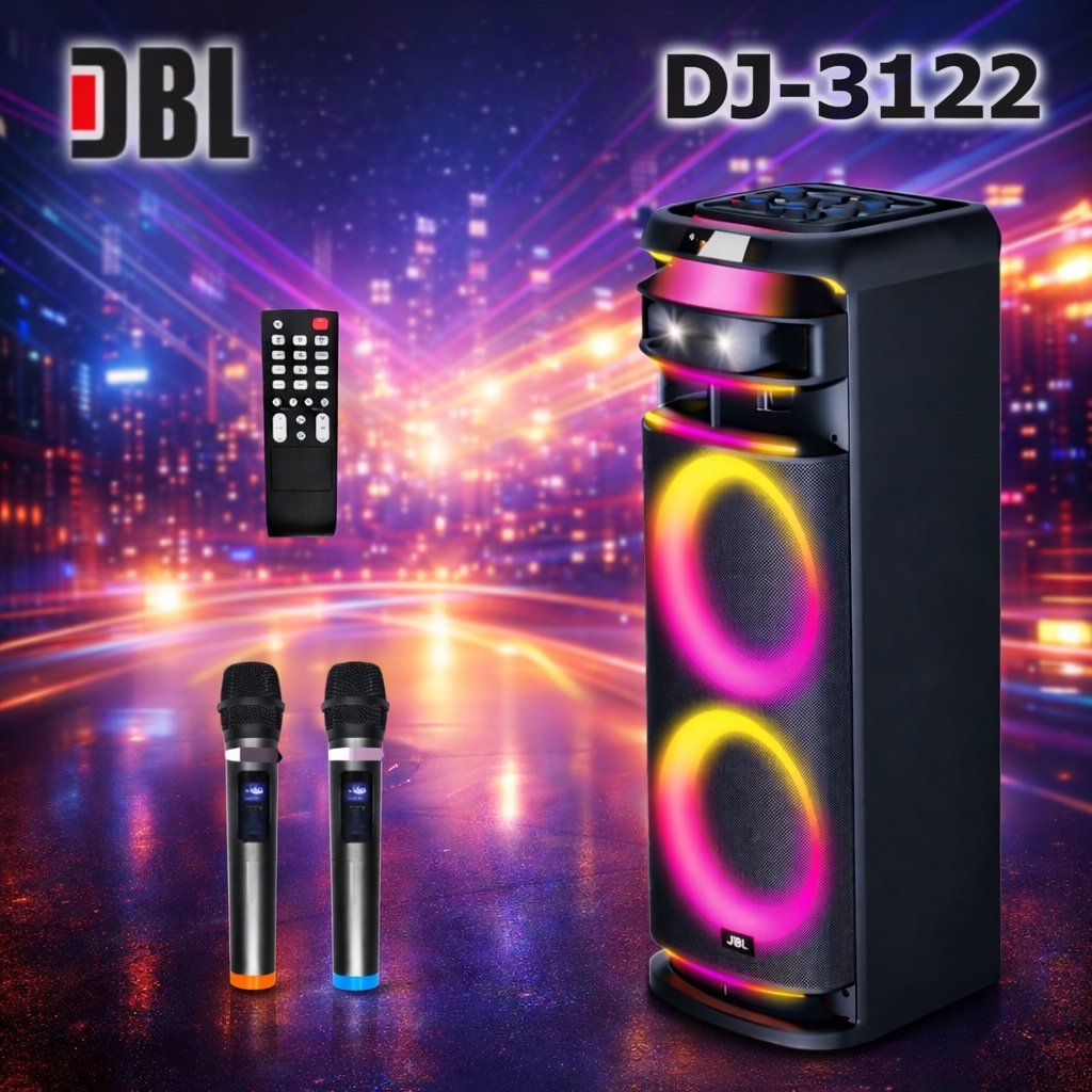 Портативная колонка DBL DJ-3122 черный купить,NaN