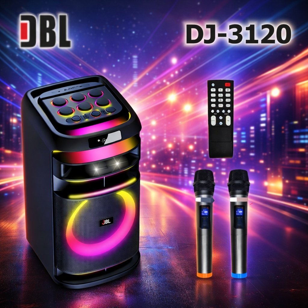 Портативная колонка DBL DJ-3120 черный купить,NaN