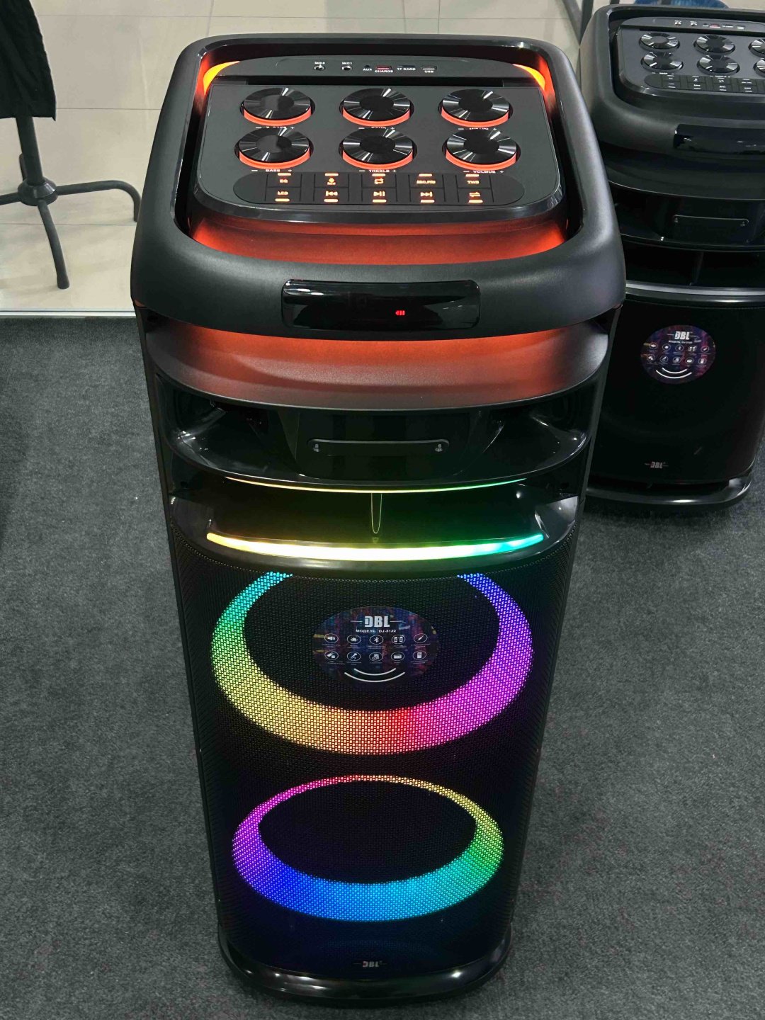 Портативная колонка DBL DJ-3122 черный купить,NaN