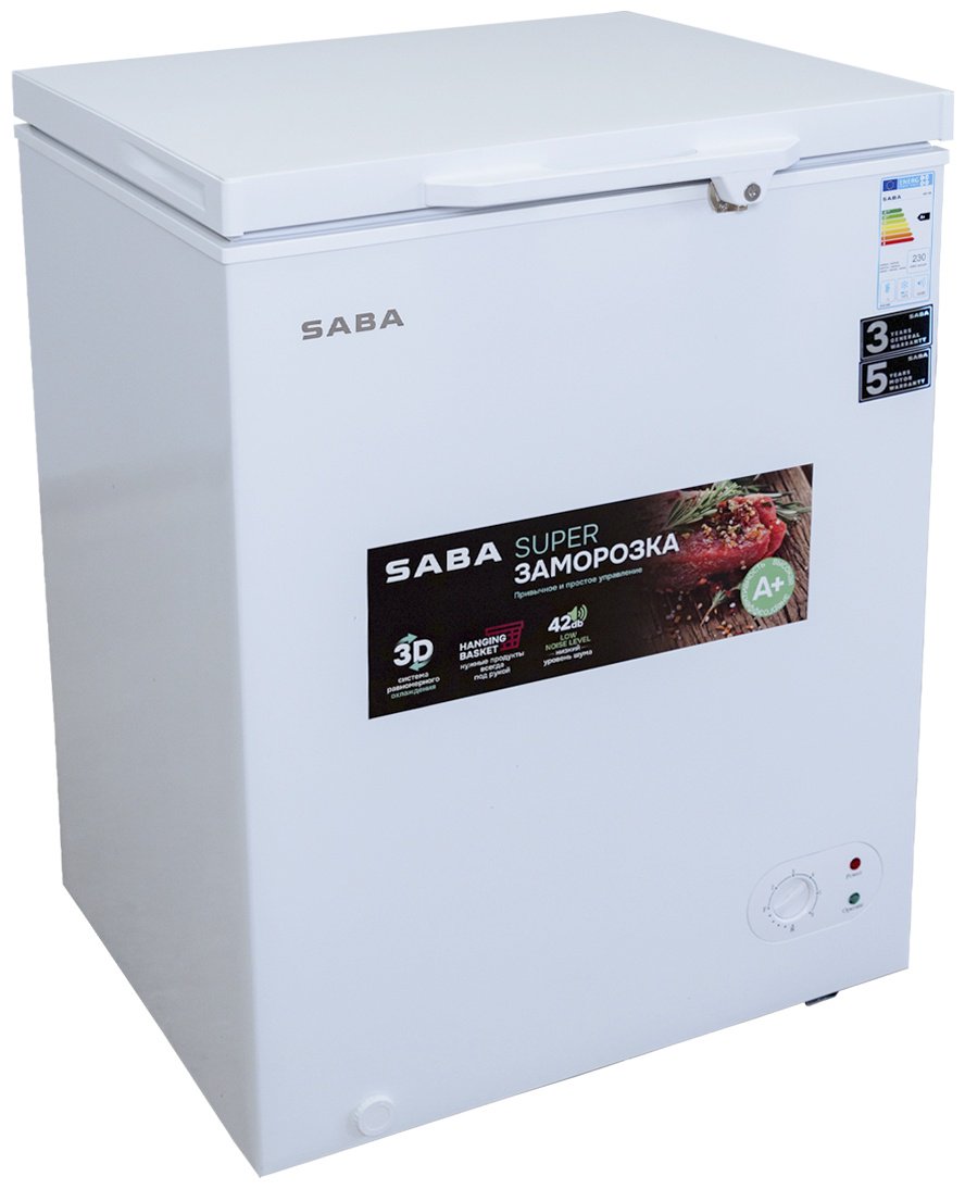 Морозильник SABA HE-150 150 л белый купить,NaN