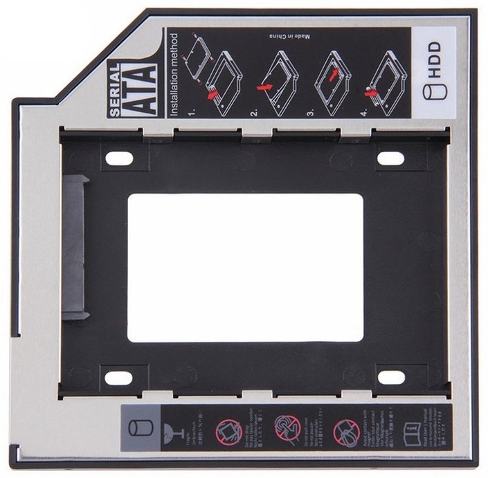 Переходник ATA SATA - SATA Optibay Caddy 9.5 мм купить,NaN
