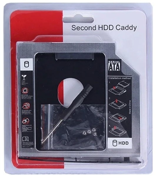 Переходник ATA SATA - SATA Optibay Caddy 9.5 мм купить,NaN