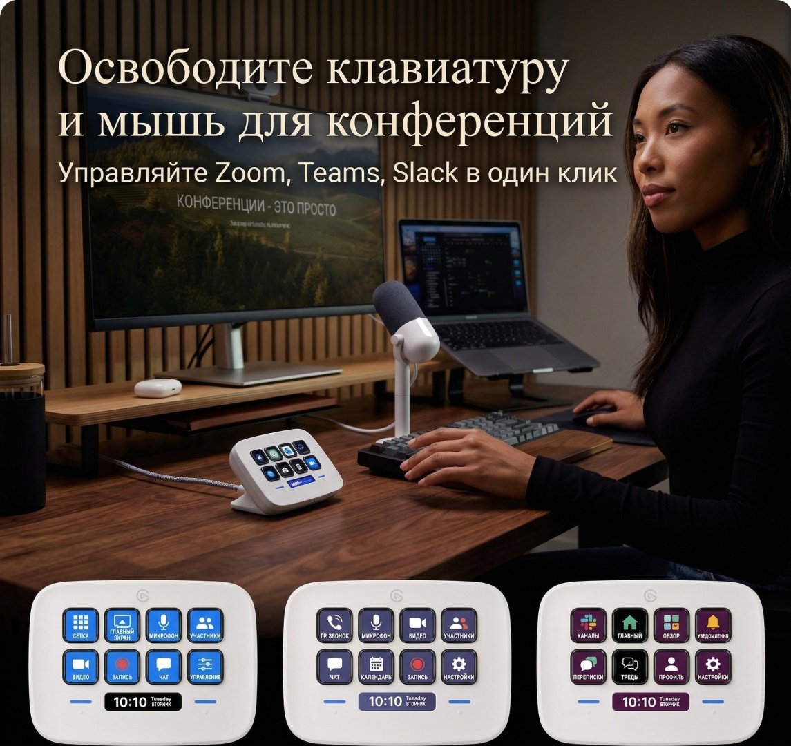 Контроллер для стриминга Elgato Stream Deck Neo белый