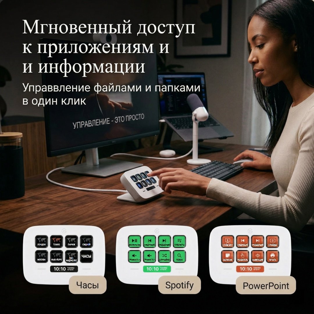 Контроллер для стриминга Elgato Stream Deck Neo белый