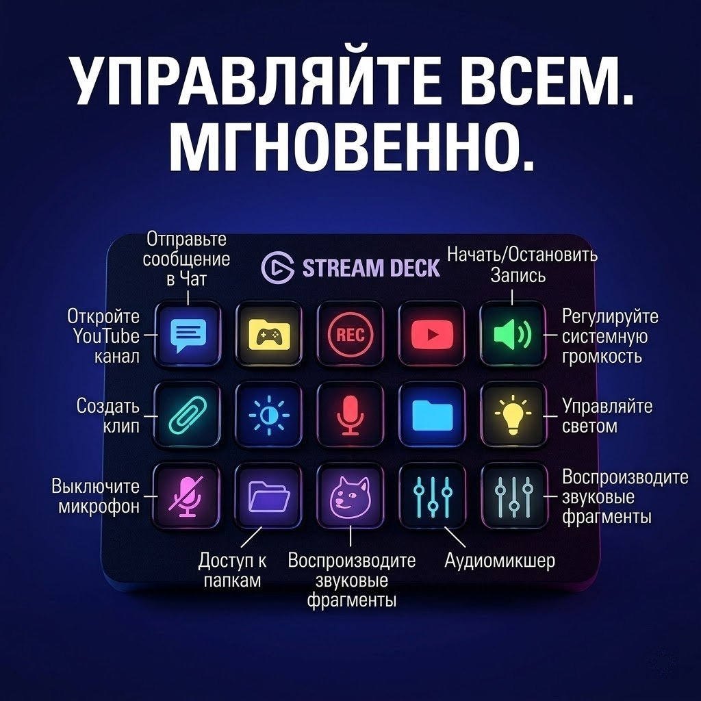 Контроллер для стриминга Elgato Stream Deck MK.2 10GBA9901 черный
