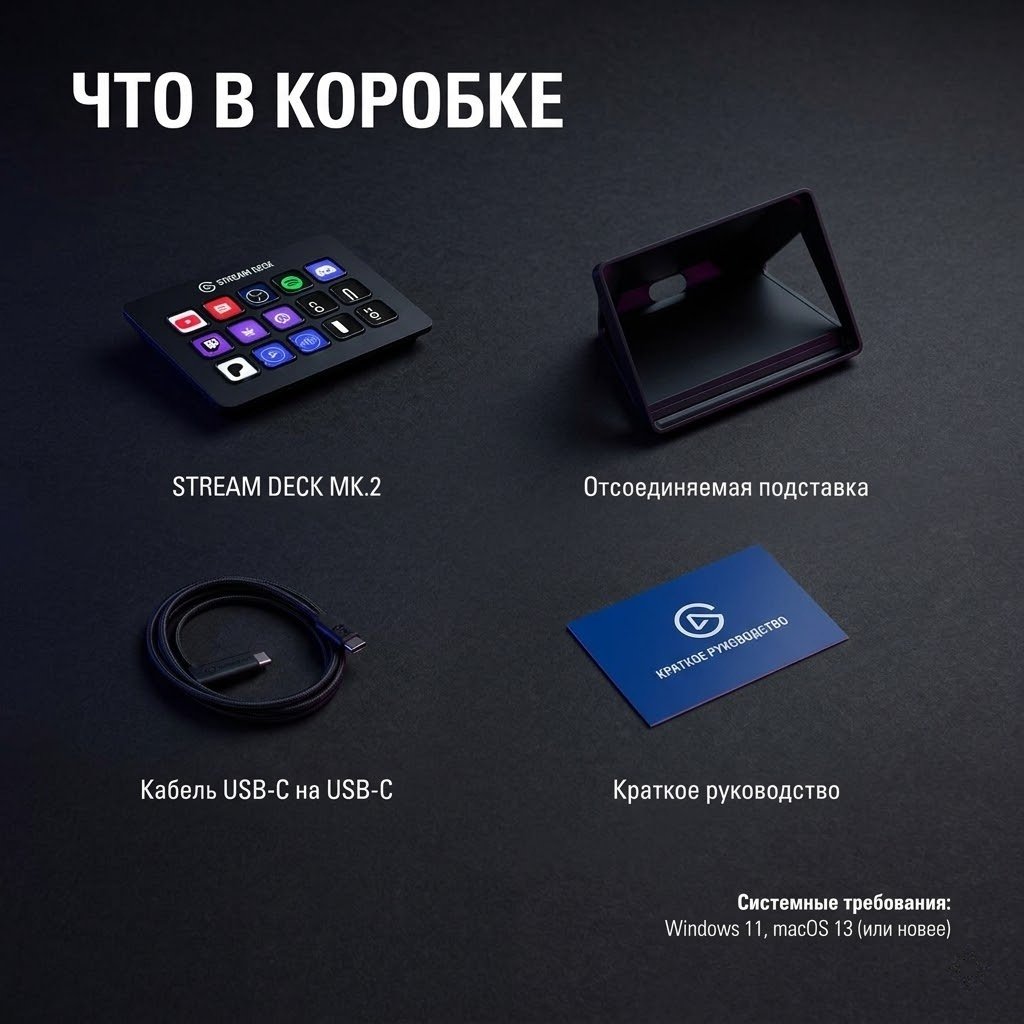 Контроллер для стриминга Elgato Stream Deck MK.2 10GBA9901 черный купить,113197