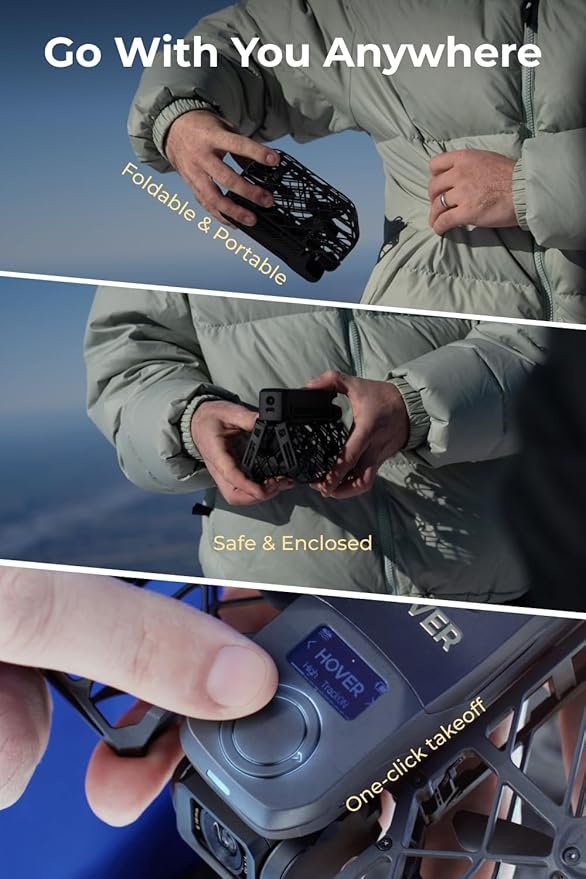 Дрон HOVERAir X1 PRO 4K базовая комплектация черный