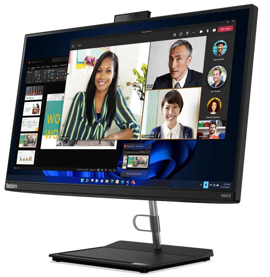 Моноблок Lenovo ThinkCentre neo 30a 24 12B00002RU 23.8" Raven Black купить,NaN