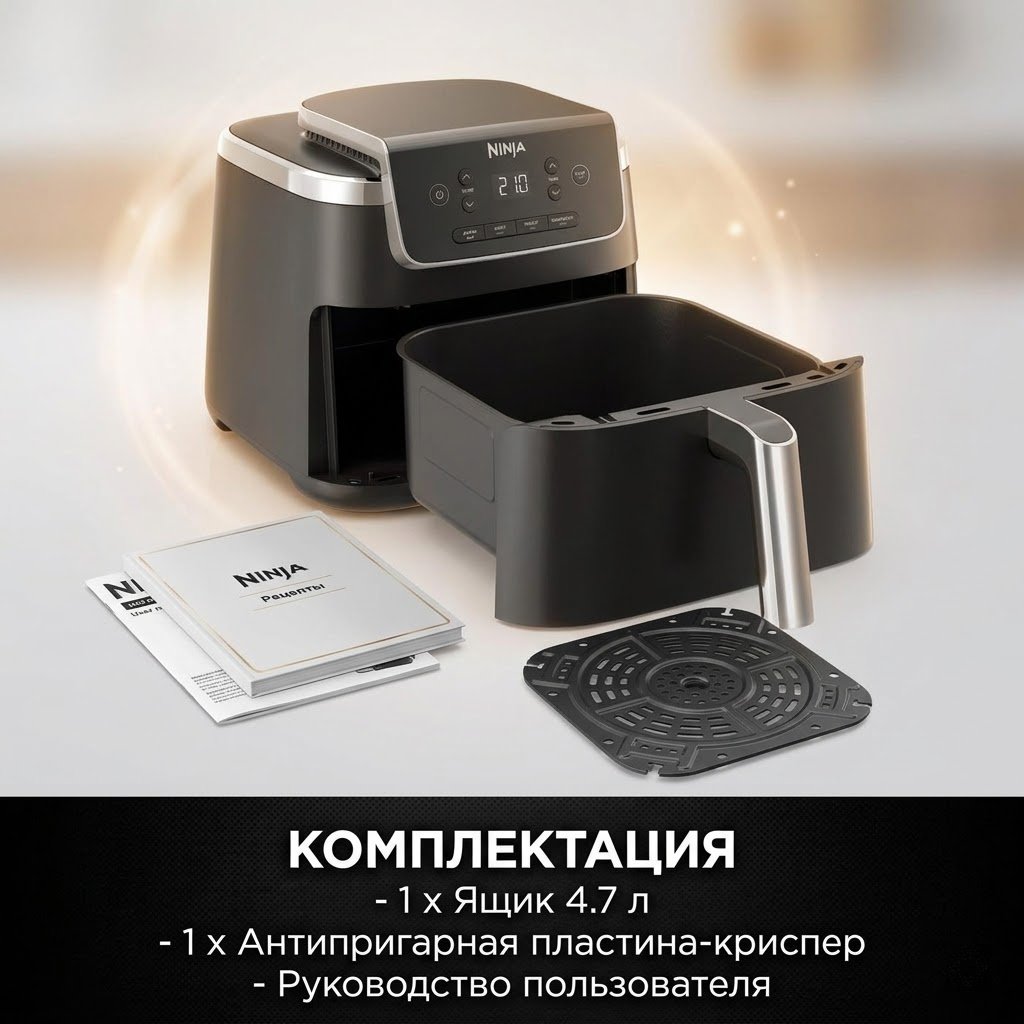 Аэрогриль Ninja PRO AF140ME 4.7 л черный купить,99000