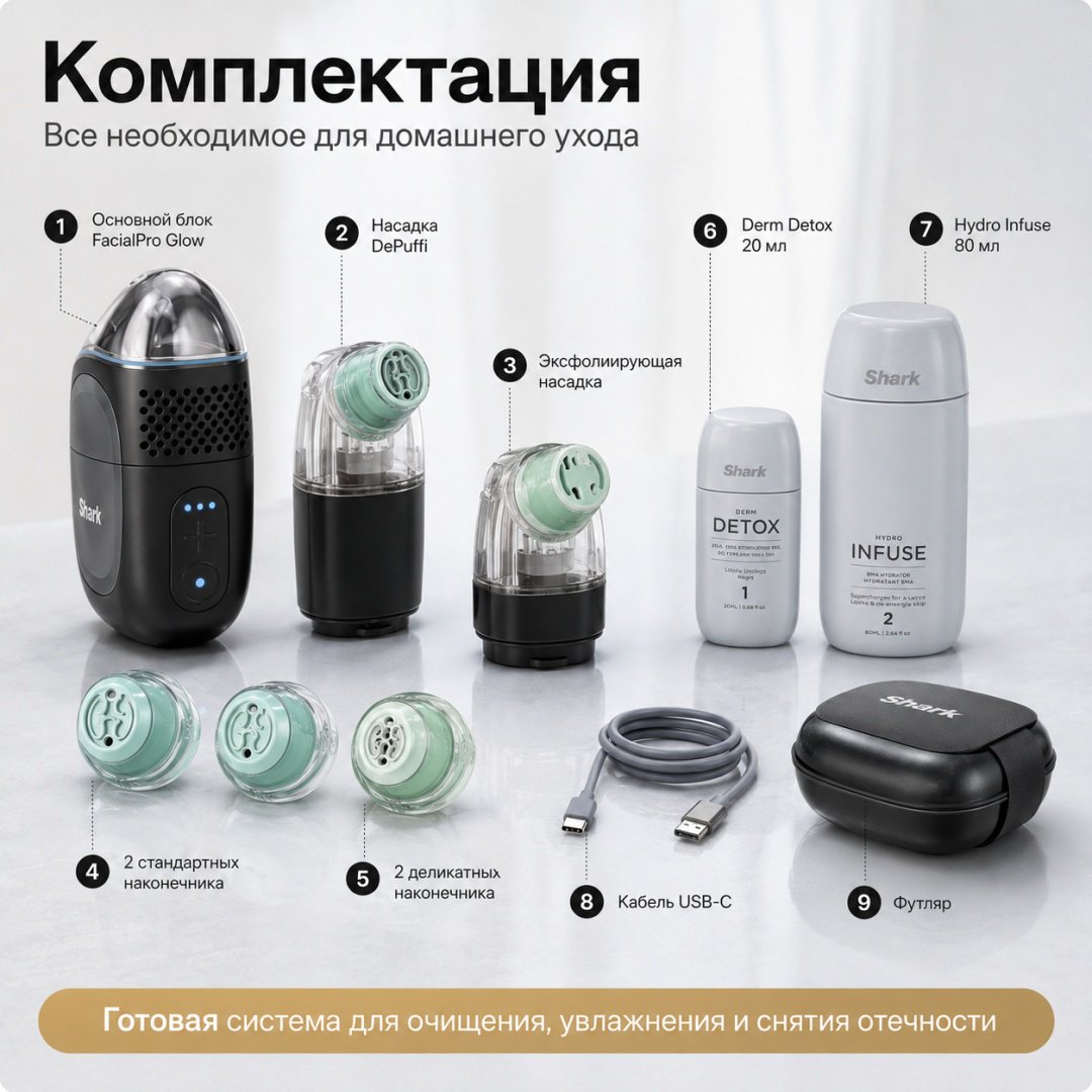 Shark вакуумный аппарат для чистки лица