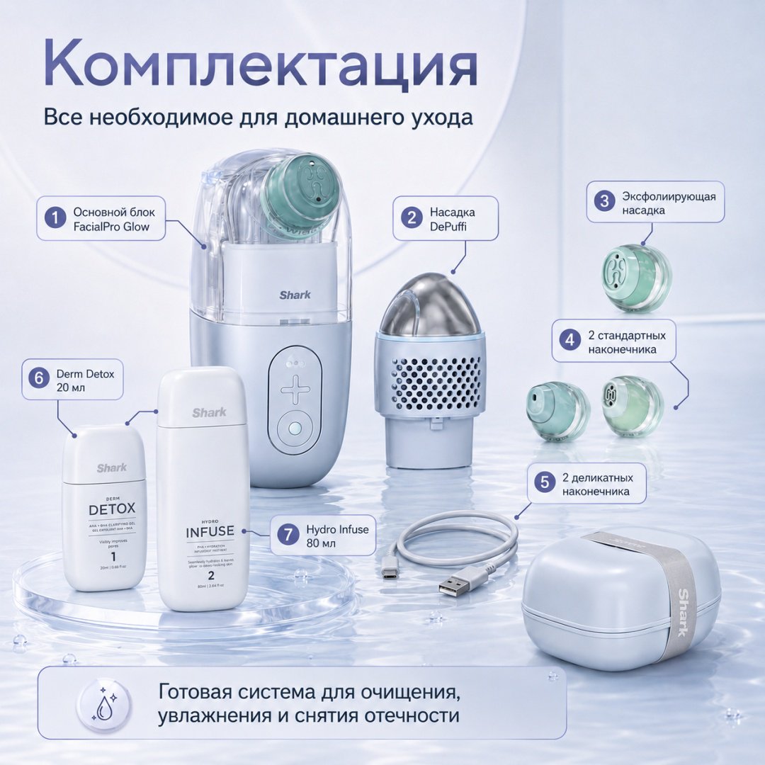 Shark вакуумный аппарат для чистки лица
