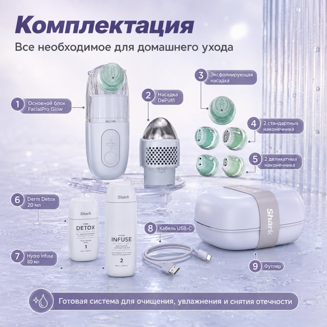Shark вакуумный аппарат для чистки лица