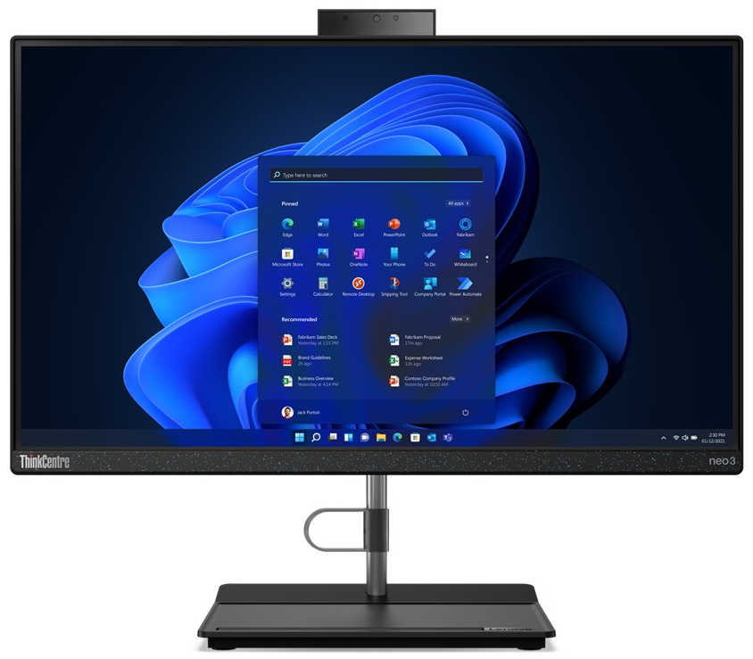 Моноблок Lenovo ThinkCentre neo 30a 24 12B00002RU 23.8" Raven Black купить,NaN