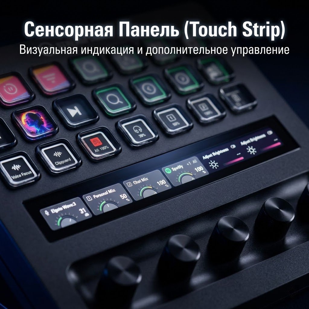 Контроллер для стриминга Elgato Stream Deck + XL черный