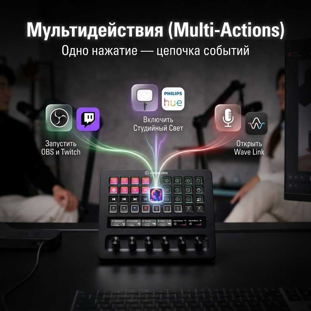 Контроллер для стриминга Elgato Stream Deck + XL черный