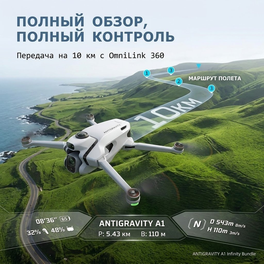 Дрон ANTIGRAVITY A1 Infinity Bundle белый купить,1128209