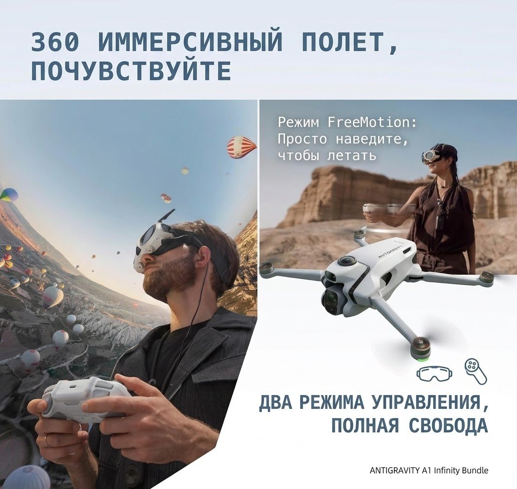 Дрон ANTIGRAVITY A1 Infinity Bundle белый купить,1128209