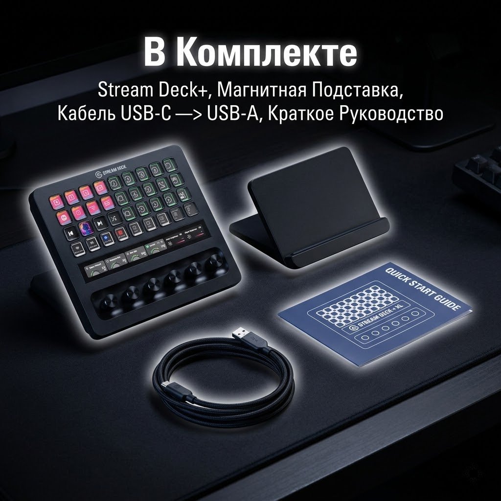 Контроллер для стриминга Elgato Stream Deck + XL черный купить,299000
