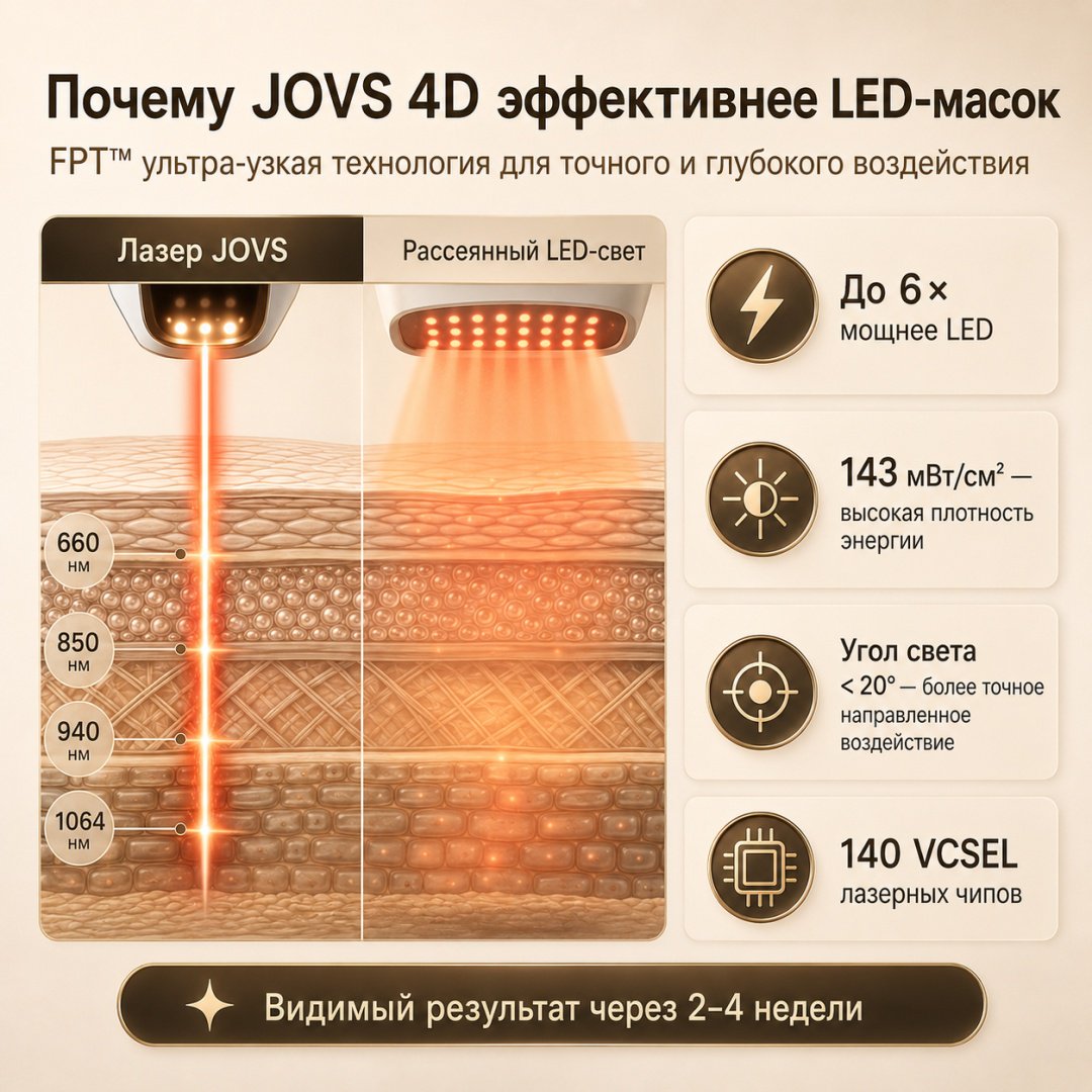 JOVS светодиодная маска для лица