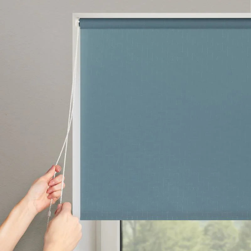 Рулонная штора Franc Gardiner Shantung 60х160см бирюзовая