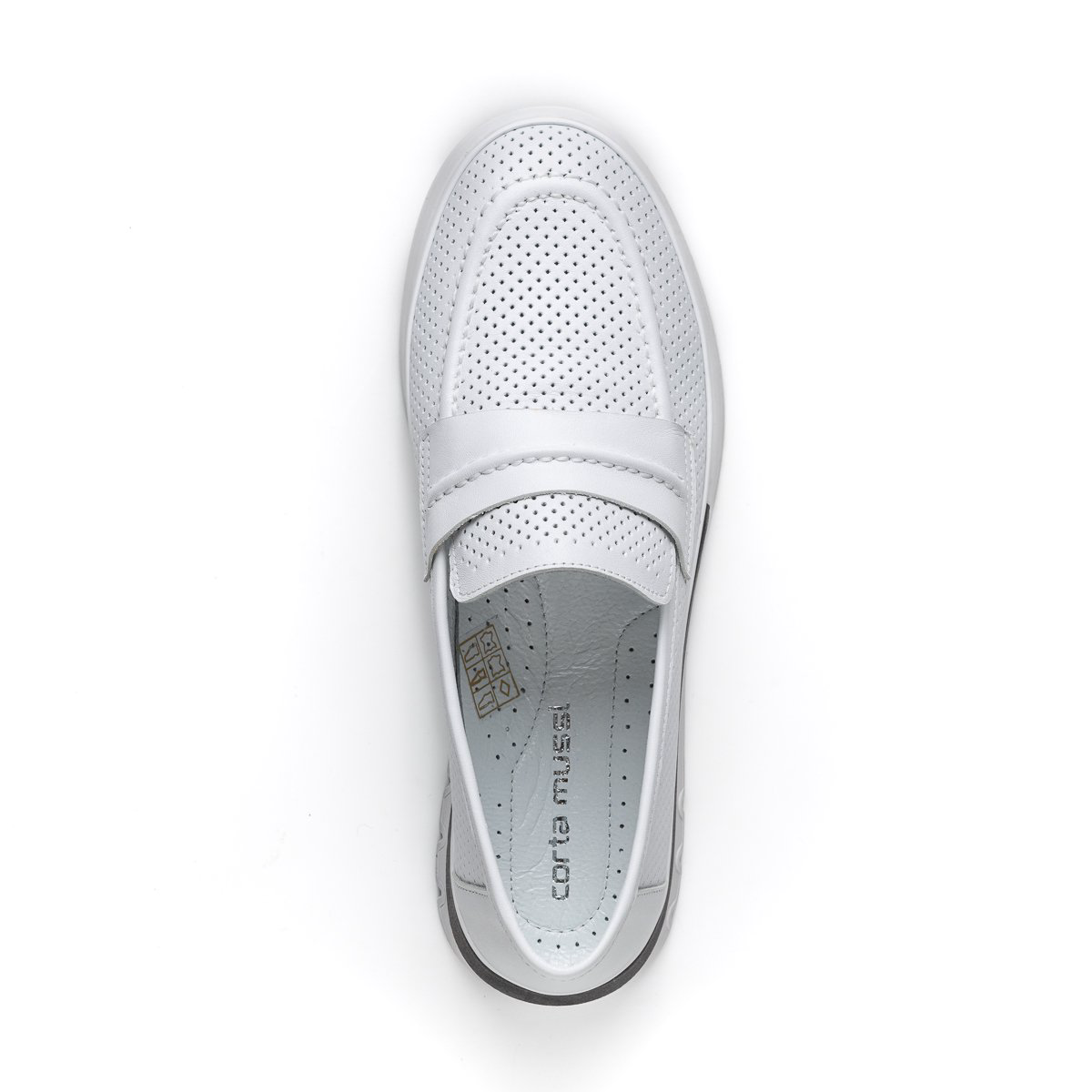 Лоферы Corta Mussi CM-654BEYAZ white 36 купить,NaN