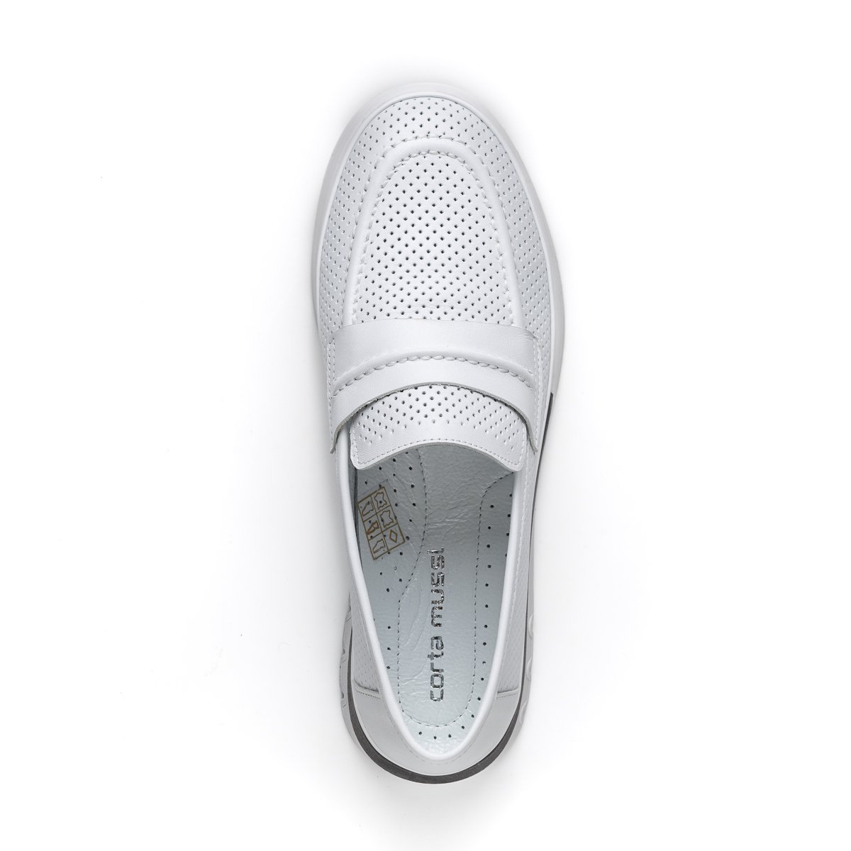 Лоферы Corta Mussi CM-654BEYAZ white 40 купить,NaN