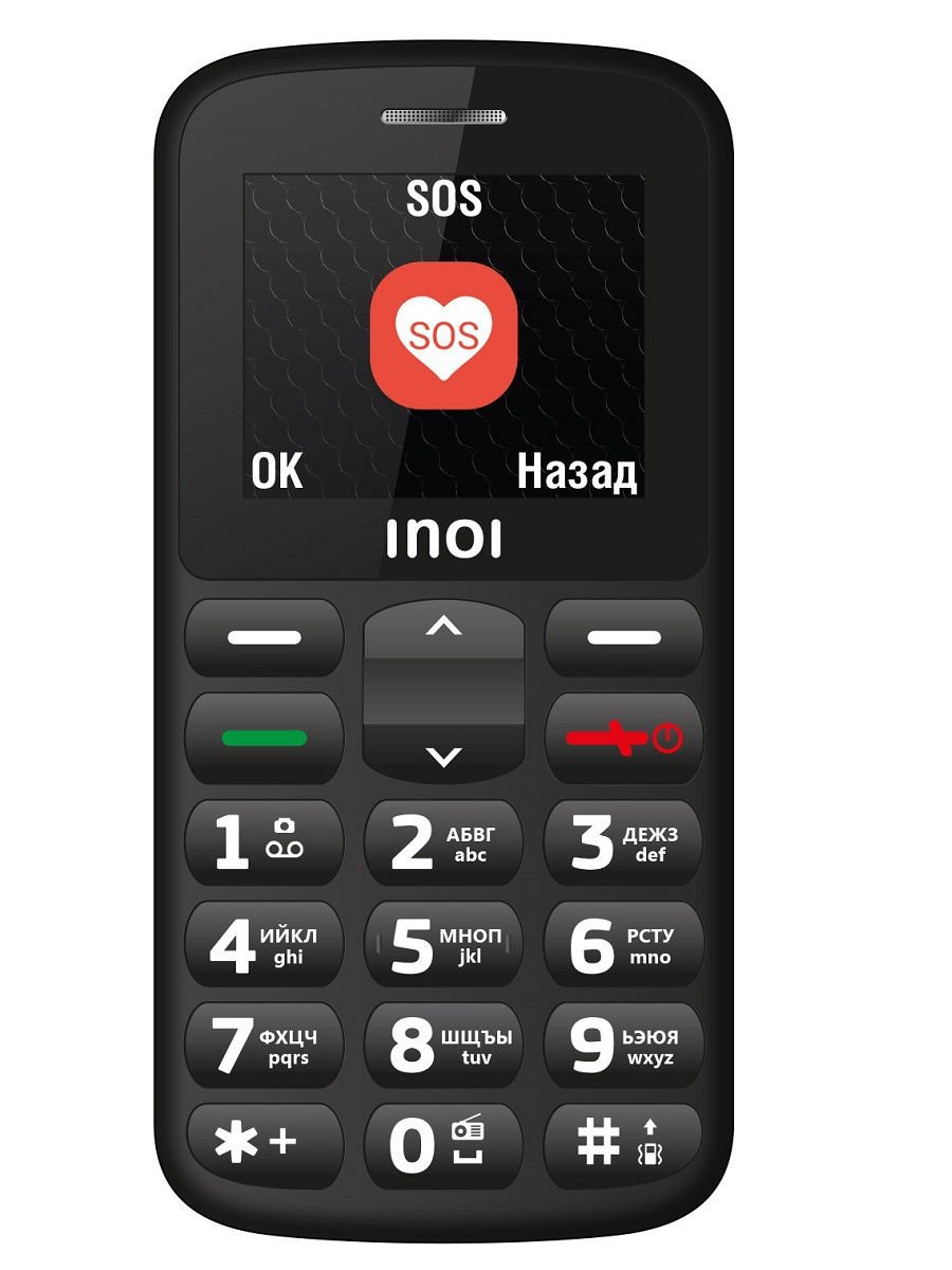 Мобильный телефон Inoi 107B Black купить,NaN