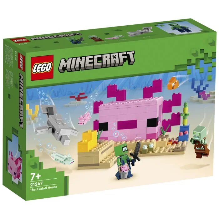 Конструктор Lego Minecraft Дом Аксолотля 21247 