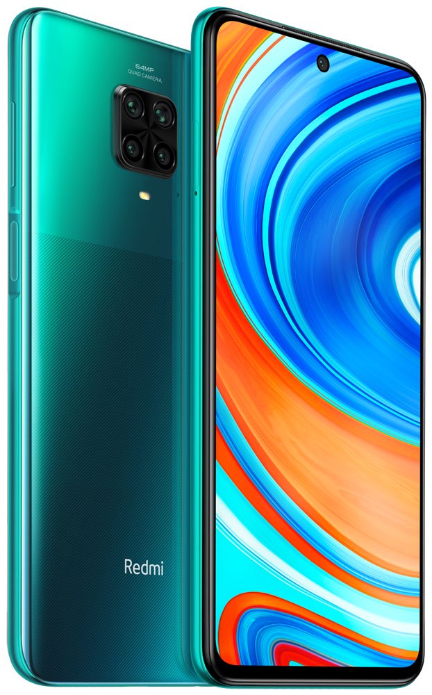Смартфон Xiaomi Redmi Note 9 Pro 128Gb Tropical Green купить,NaN