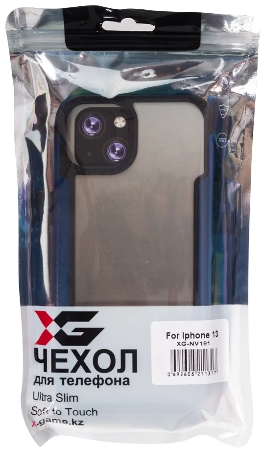 Чехол X-Game XG-NV191 для Apple iPhone 13 синий купить,NaN