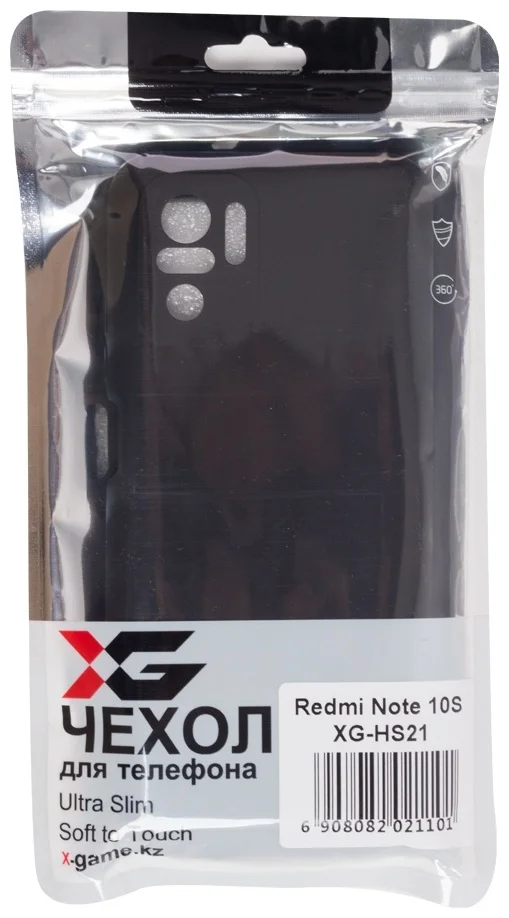 Чехол X-Game XG-HS21 для Xiaomi Redmi Note 10S черный купить,NaN