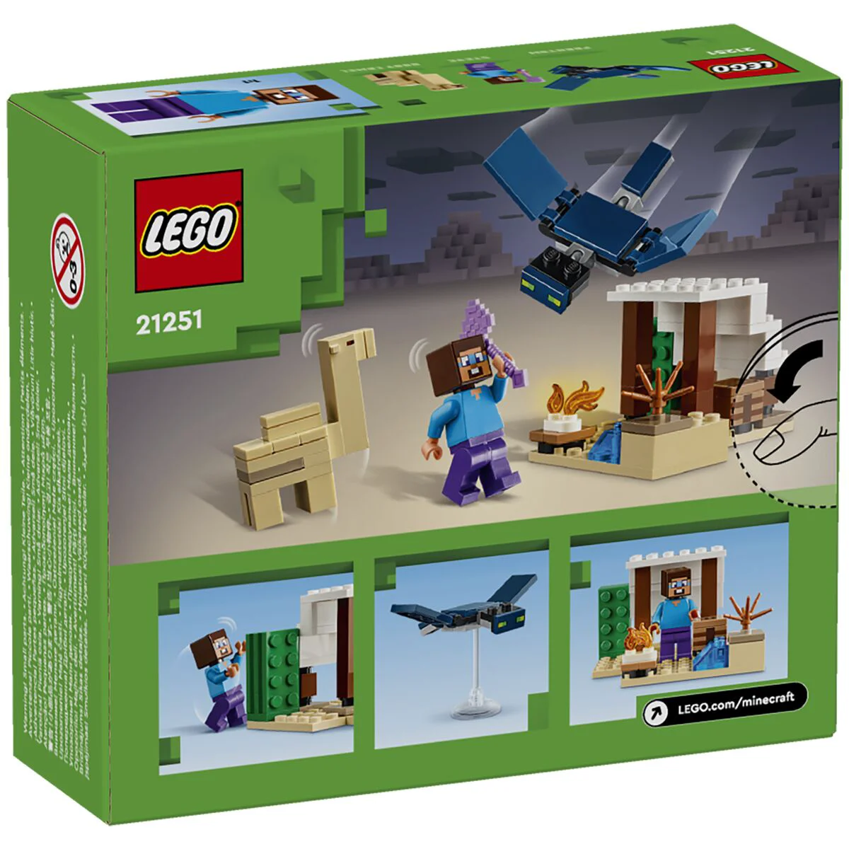 Конструктор Lego Minecraft Экспедиция Стива в пустыню 21251  купить,NaN