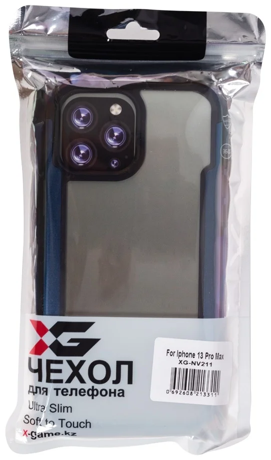 Чехол X-Game XG-NV211 для Apple iPhone 13 Pro Max синий купить,NaN