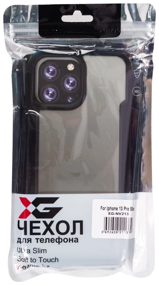 Чехол X-Game XG-NV213 для Apple iPhone 13 Pro Max черный купить,NaN