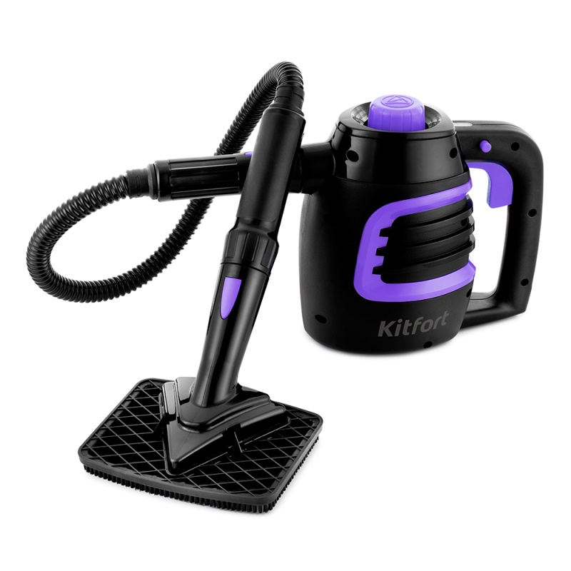 Пароочиститель Kitfort KT-930 черно-фиолетовый купить,0
