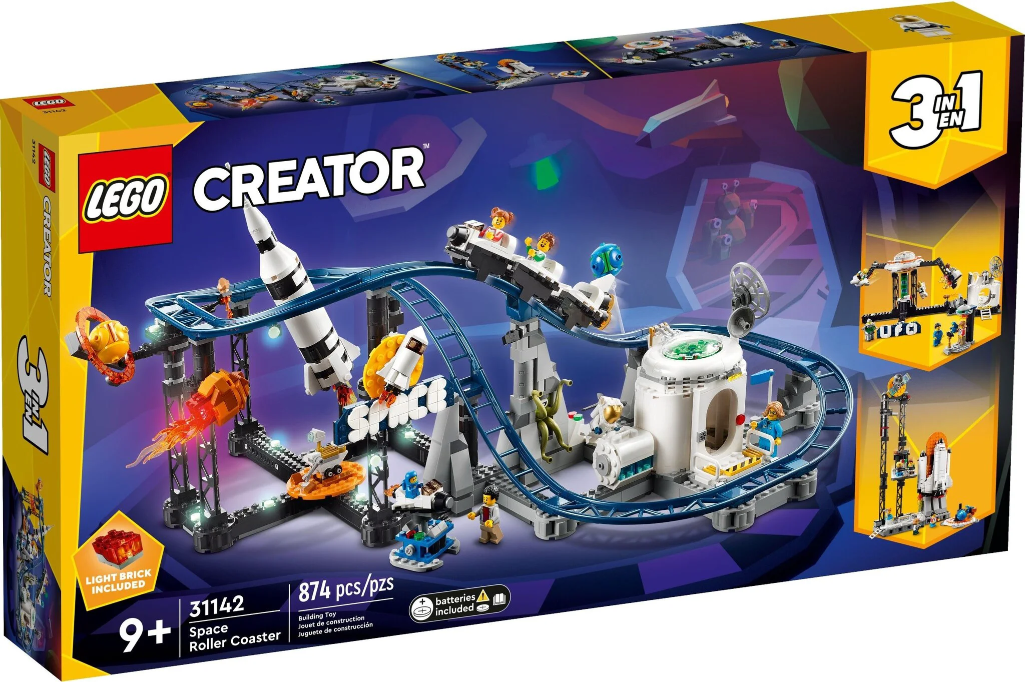 Конструктор LEGO Криэйтор Космические американские горки 31142 купить,NaN