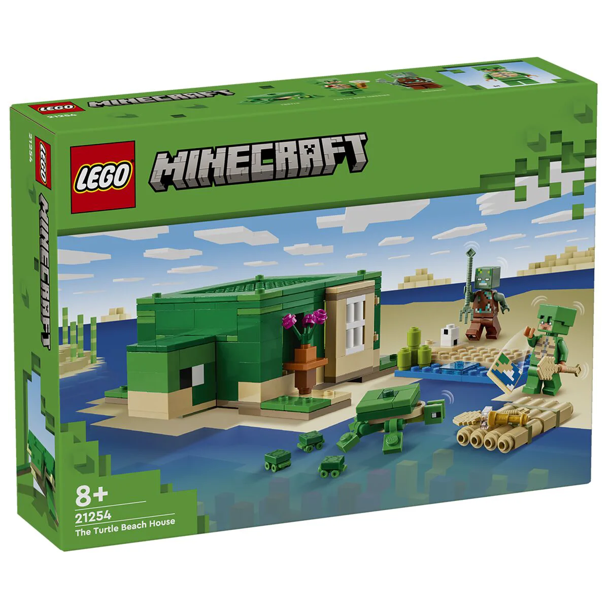 Конструктор LEGO Minecraft Пляжный дом черепахи 21254